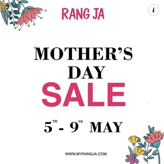 Rang Ja Mother's day SALE! 10 OFF on selected stock till 9th May 2021